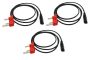 3 Pack Iec Power Cord With Dedicated Red Plug Top 1.8M Cable -