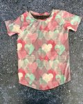 Grey Hearts T-Shirt 5 6Y
