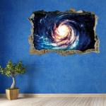 4AKID Small 3D Galaxy Wall Decal Sticker