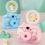 MINI Cartoon Camera Projector - Fun Backpack Charm & Educational Toy For Kids Includes Projection Rope Perfect Birthday Gift Col