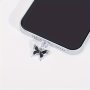 1PC Vibrant Butterfly Ornament Dustproof Plug Charging Port Glue Plug Data Port Clog Suitable For Iphone Port Type-c Port Mobile Phone