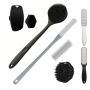 8 Piece Silicone Back Scrubber Shower Face Brush Set Exfoliating Body Brush