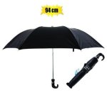 Umbrella Gents Foldup Blk 94CM Dia