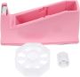 Office Tape Dispenser Small Desktop Tape Cutter Holder With Weighted