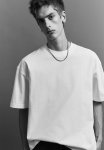 Oversized Fit Cotton T-Shirt - White