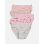 Girls Pink & Multi Unicorn Print Girls Briefs 3 Pack