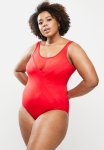 Slash Mesh One Piece - Red