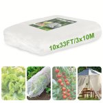 1 Pack 10X33FT 3X10M Ultra Fine Mesh Netting Pest Barrier Protection Bird Mosquito Net Plants Cover For Vegetables Fruits Flower