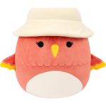 Squishmallows Original 12IN Lullabi The Coral Hummingbird With Bucket Hat Official Jazwares Plush Medium-sized