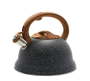 - 3L Whistling Kettle Stainless Steel Stovetop Teapot - Black