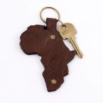 Bulk Order: Leather Keyring – Africa
