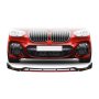 Bmw X3 G01 Front Bumper Lip 4 Piece Gloss Black With Red 18+ - Spares Direct