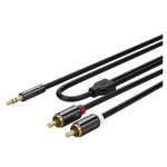Orico Aux Dual Rca 1.5M Cbl Bk - AM-MRC1-15-BK-BP