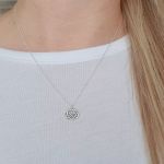 Amaya 925 Sterling Silver Infinity Heart Necklace