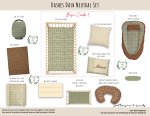 Cot Duvet Bedding Dashes Dash Neutral Set