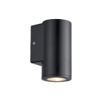 LED Wall Light Round Down GU10 R334 Matt Black