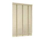 Smte-modern Wood Roller BLINDS-T7-BEIGE 180 W X 200 L Cm With Keychain