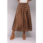 Spot Satin Skirt