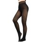 Plus Size Fleece Lined Tights - Fake Translucent Sheer Thick Tights Elastic Fashion Warm Winter Tights For Women