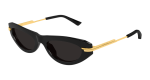 BOTTEGA Sunglasses Womens In Black Gold Grey BV1368S-001 - Black Onesize