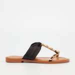 Athena 14 Flat Sandal - Black - Black 8