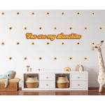 Kikki & Frankie Wall Decal Packs Sunflower Wall Pattern Decals