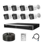 Hikvision 2MP 8 Channel Acusense Audio IP Kit - Smart Hybrid
