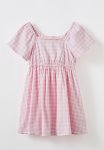 Cotton On Penny Short Sleeve Dress - Blush Pink gingham