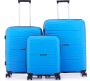 PIERRE CARDIN Montpellier Luggage Spinner 3 Piece Set Sky Blue