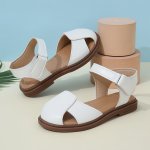 Trendy Cute Solid Color Sandals For Girls Breathable Lightweight Sandals For Spring And Summer