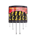 Tork Craft Screwdriver Set 6PC With Wall Mountable Rack S2 Pz Sl