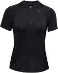 Women's Ua Rush Vent Short Sleeve - BLACK-001 LG