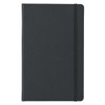 Large Midnight Black Genuine African Leather Notebook