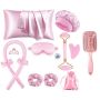 13 Piece Hair Curlers With Sleeping Mask And Bonnet Tool Set