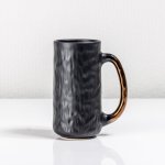 Hero Mug - 300ML - Matt Black & Bronze Handle