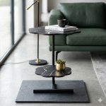 Modern Marble 2 Tier Flower Side Table