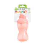 Munchkin Mighty Grip Flip Straw Cup Pink 296ML