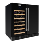 Snomaster - 34 Bottle + 95L Double Door Wine/bev Cooler VT-19DPRO Black