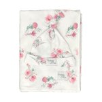 Babes & Kids Baby Swaddle Blanket And Beanie Set - Pincushion Protea