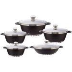 Die Cast Aluminum 10 Piece Non-stick Kitchen Pot Cookware Set