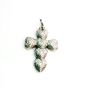 Stainless Steel Cross Pendant Only - Heart Detail