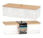 Cosmetic Organiser Rect W bam Lid