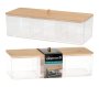 Cosmetic Organiser Rect W/bam Lid