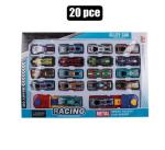 Die Cast Set W 18 Cars & 2 Launchers