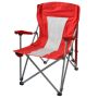 Foldable Lightweight Aluminum Outdoor Camping Chairs & Cover - Red