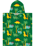Kids Dino Hooded Beach Towel - 50X115CM Assorted