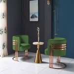 Acacia Stainless Steel Sofa Rose Gold Frame