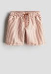 Swim Shorts - Brown Striped