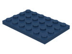 Parts Plate 4 X 6 3032 - Dark Blue