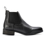 Ennedi Gusset Ankle Leather Boot - Black Relaxa - 9